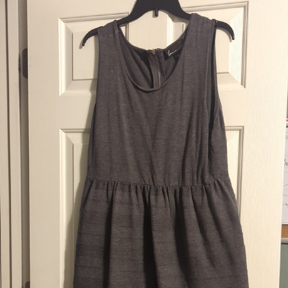 Gray Sleeveless Dress